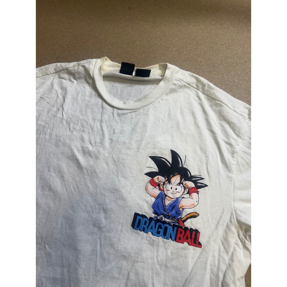 Bershka Dragon Ball Kid Goku Shenron Graphic T-Shirt White Mens Large Anime Y2k - Picture 4 of 7